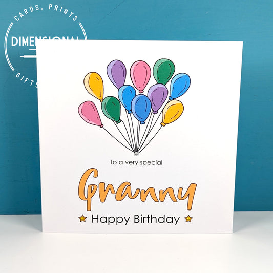 GRANNY Birthday Card