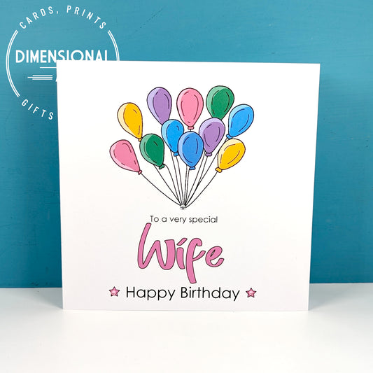 WIFE Birthday Card