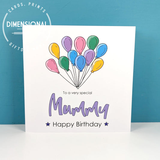 MUMMY Birthday Card