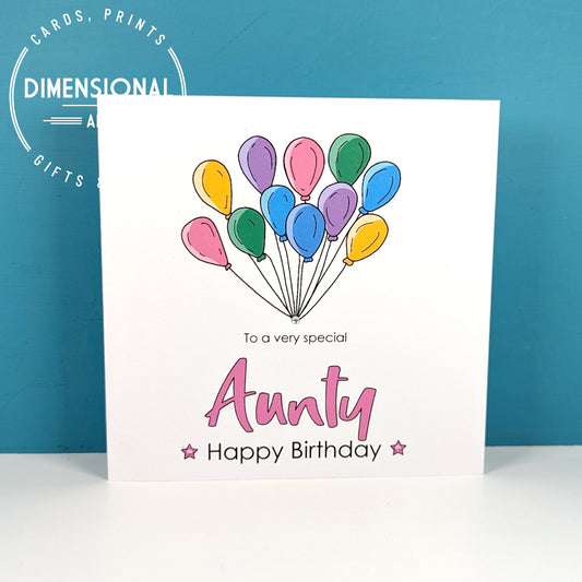 AUNTY Birthday Card