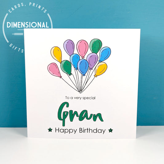 GRAN Birthday Card