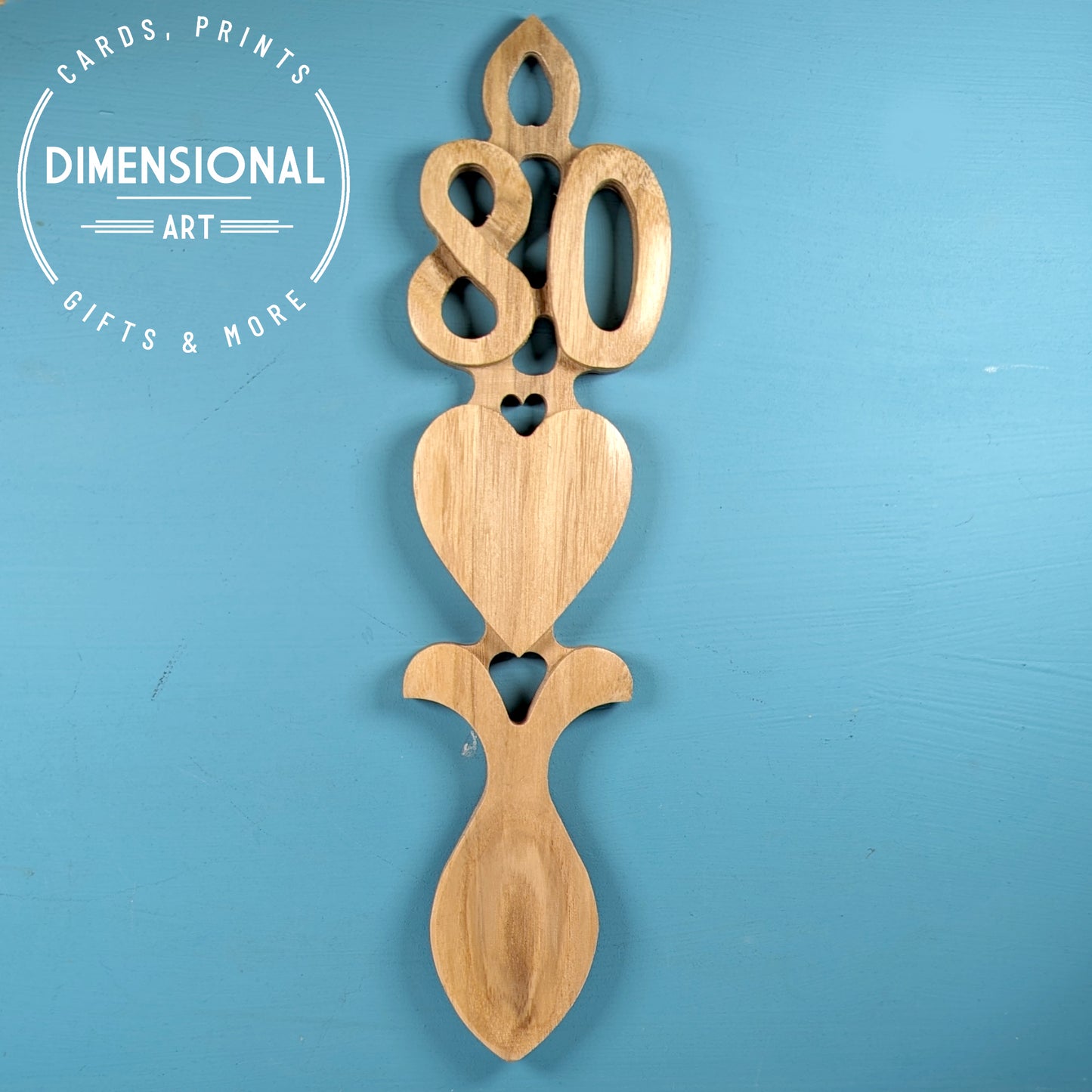 Personalised Number Lovespoon