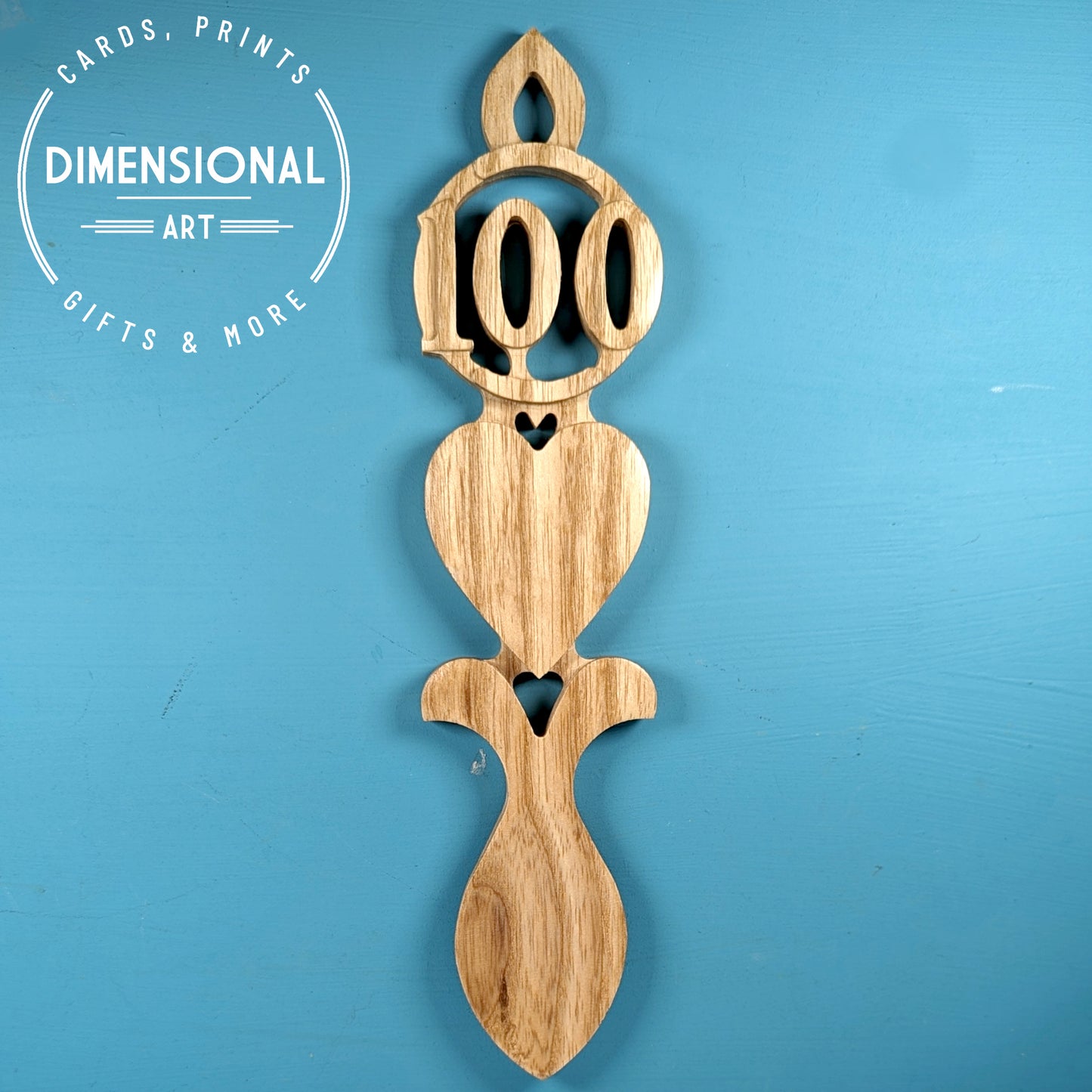 Personalised Number Lovespoon