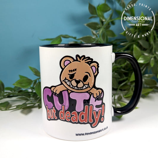 Cute but deadly bear Mug