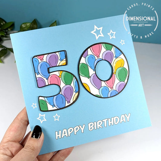 50th Birthday Card