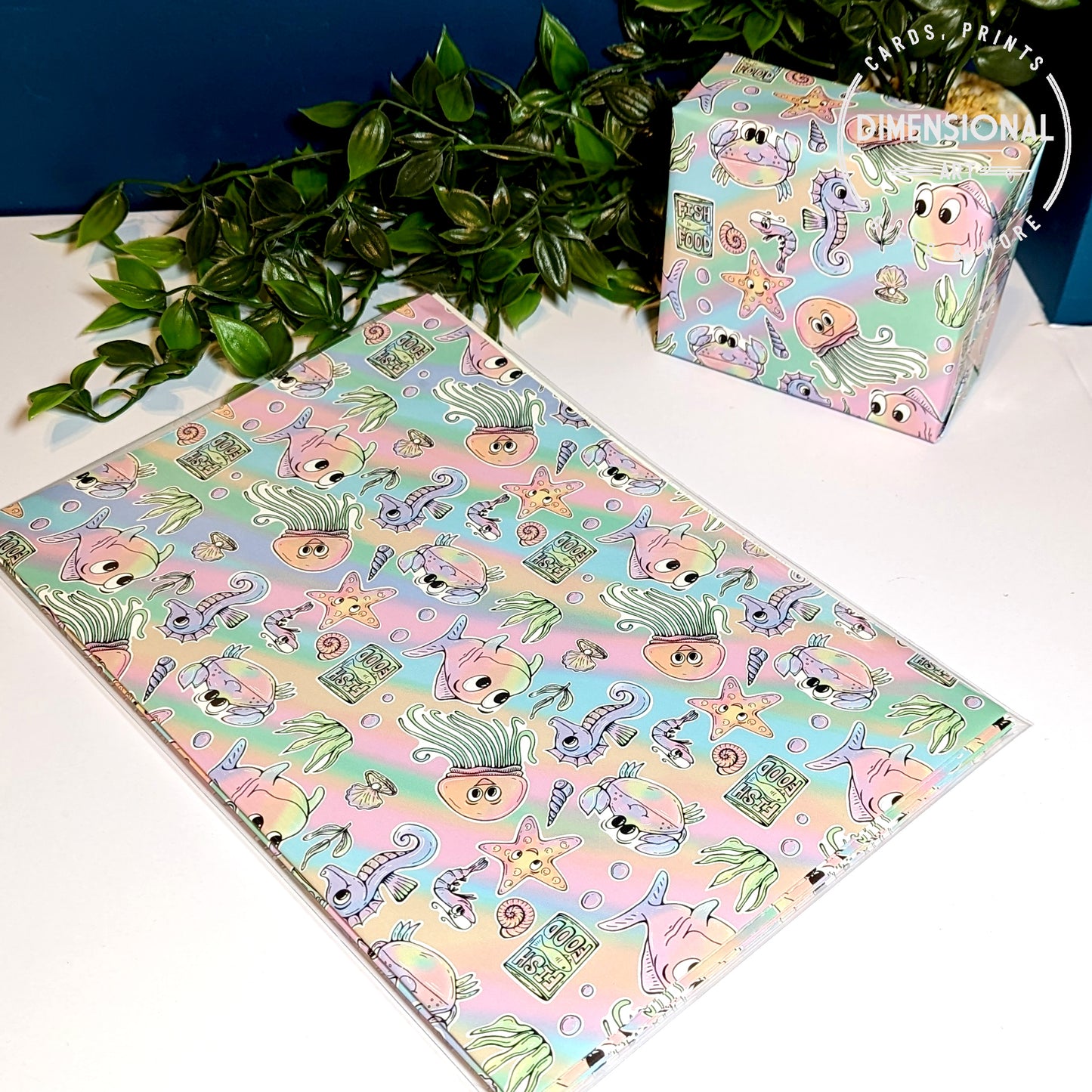 Sea life Gift Wrap and Tags (Wrapping Paper)