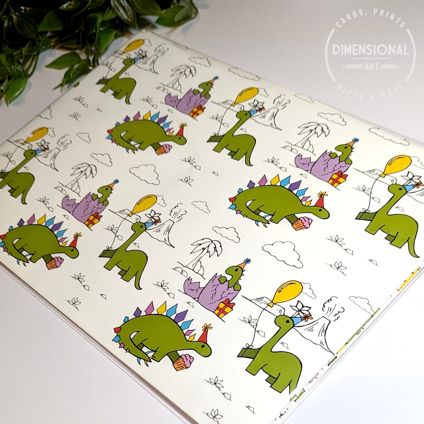 Dinosaur Gift Wrap and Tags (Wrapping Paper)