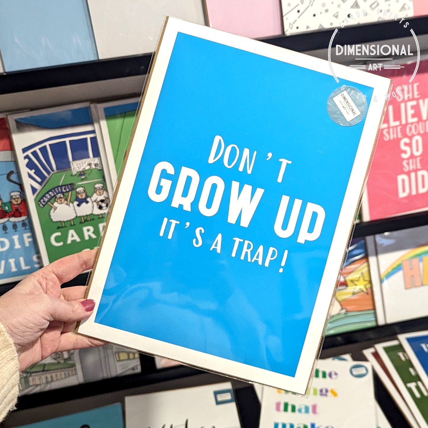 Don't grow up its a trap A4 Print