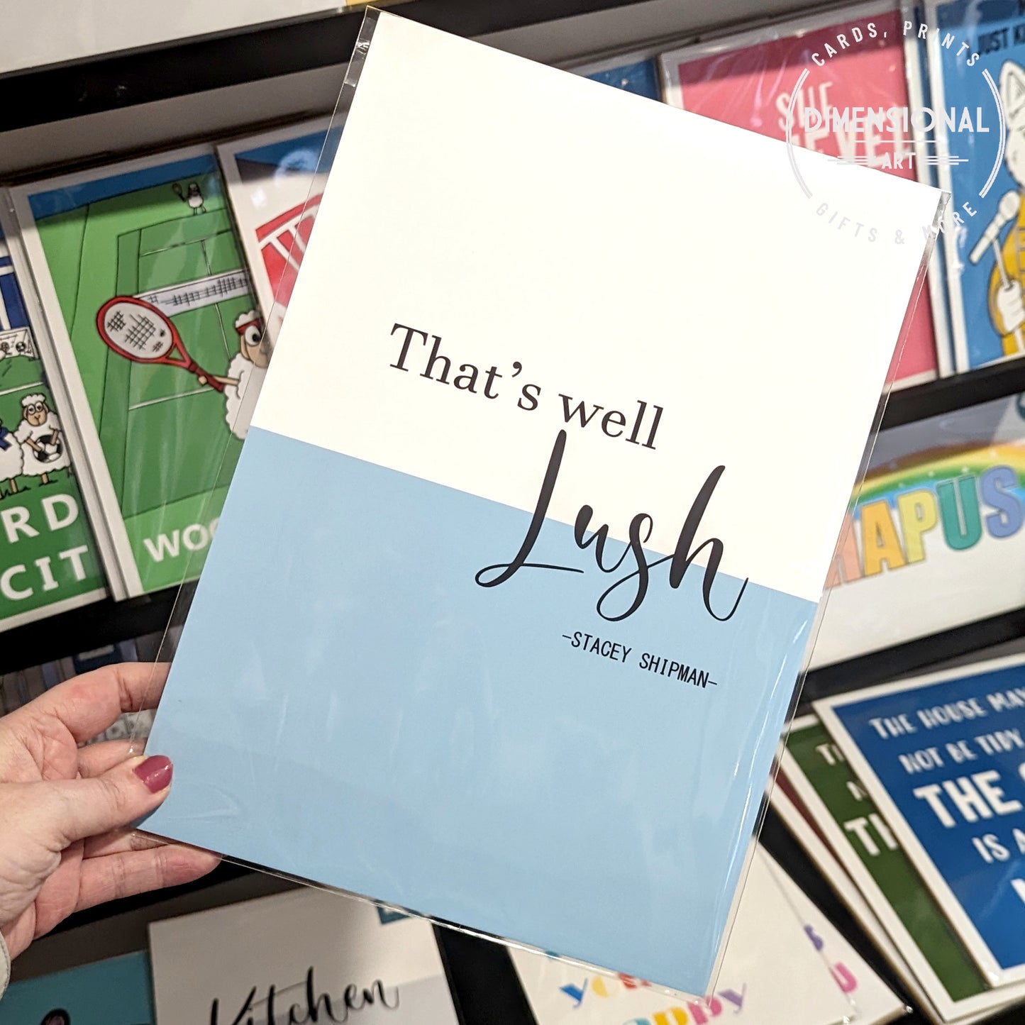 That's well Lush (Gavin and Stacey) A4 Print - Blue