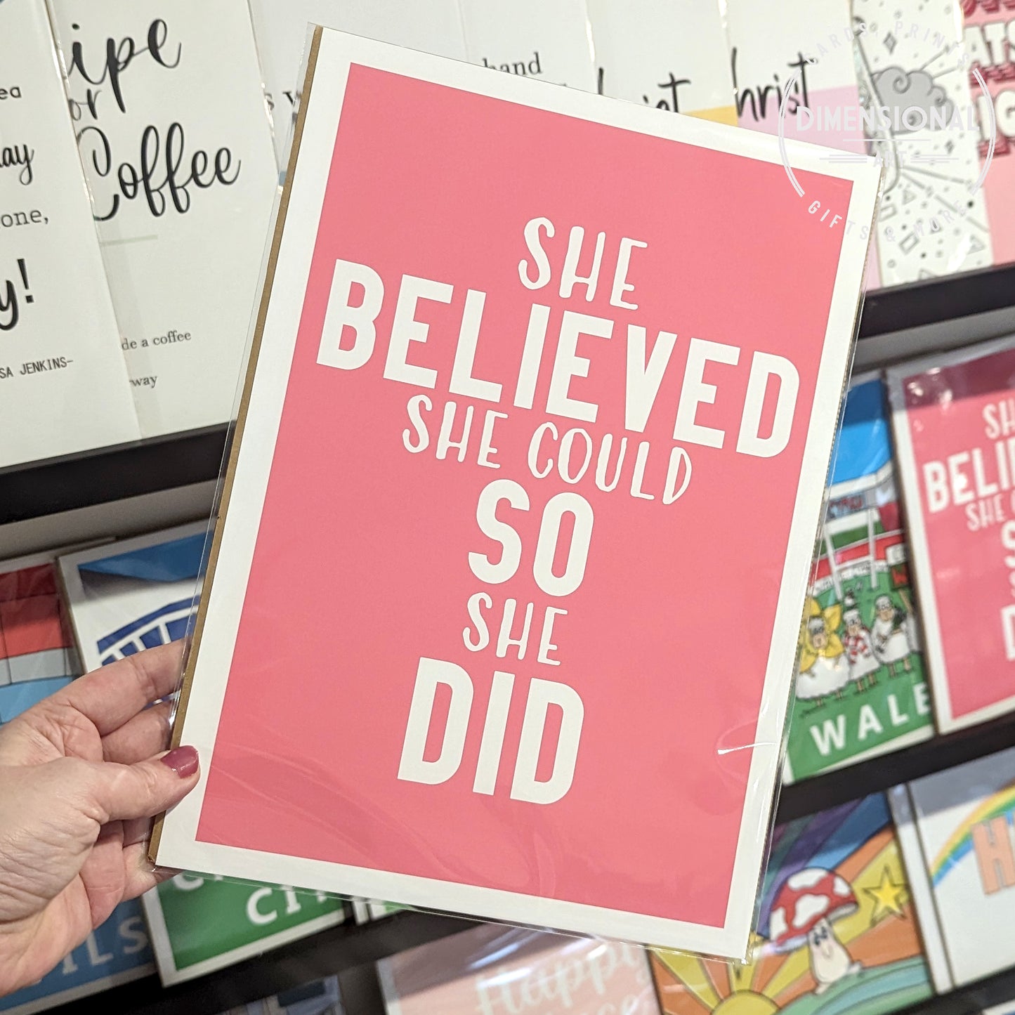 She Believed she could A4 Print