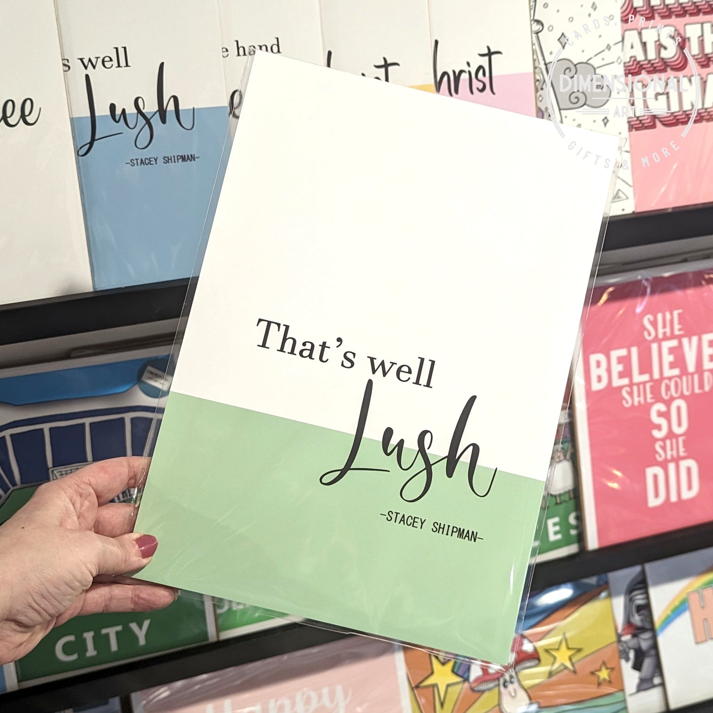That's well Lush (Gavin and Stacey) A4 Print - green