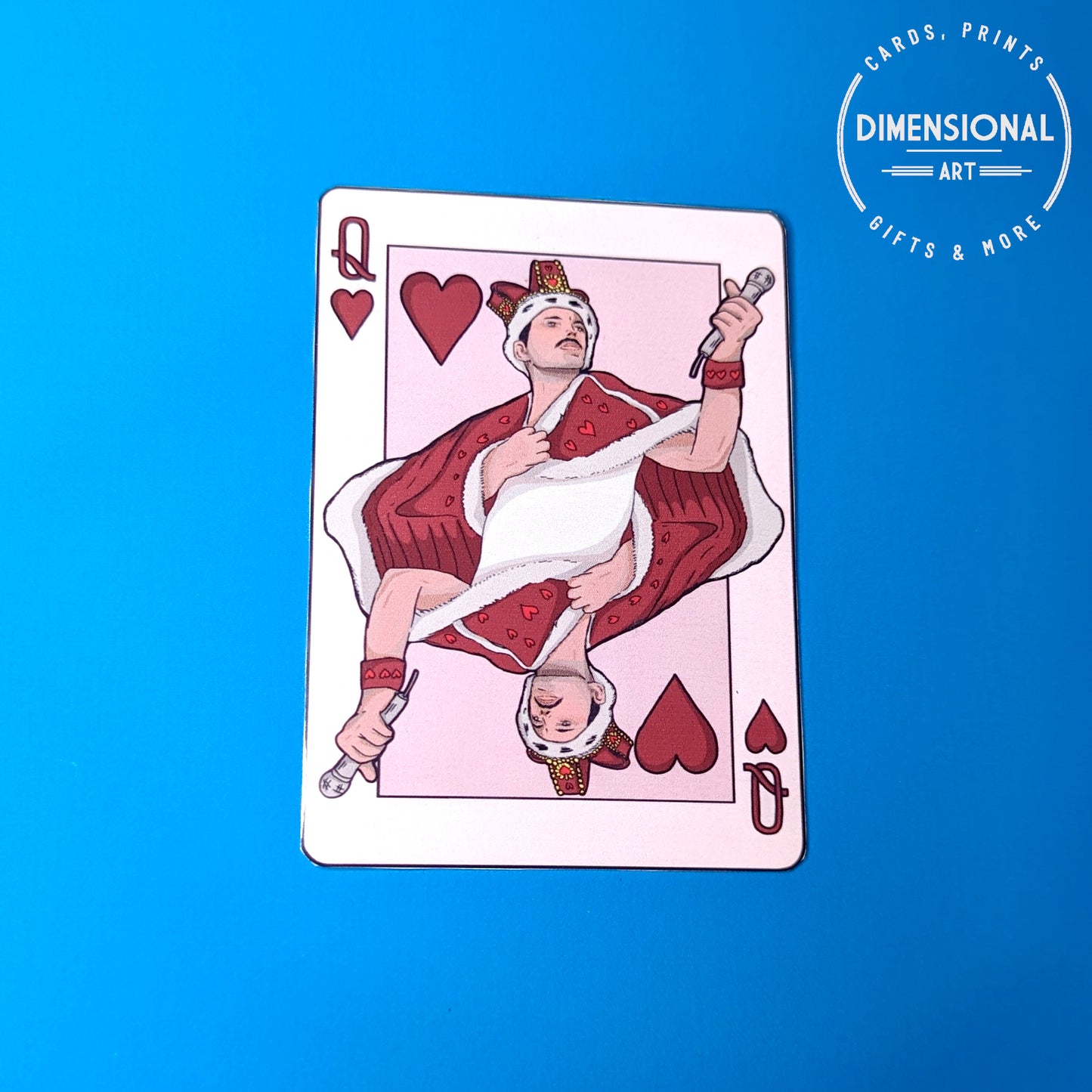 Queen of Hearts Card - Freddie Mercury Sticker