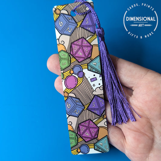 Dice Metal Metal Bookmark