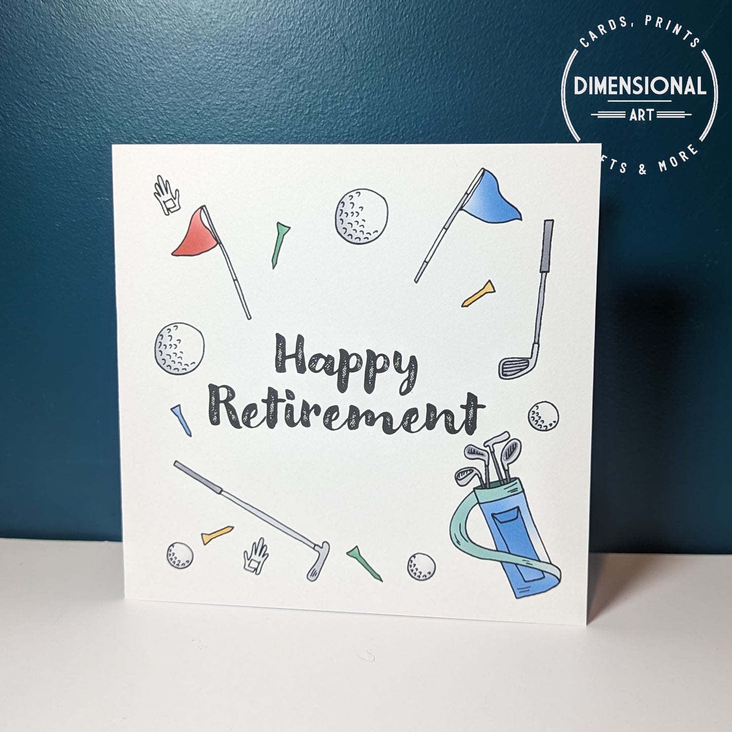 Golf Happy Retirement Card