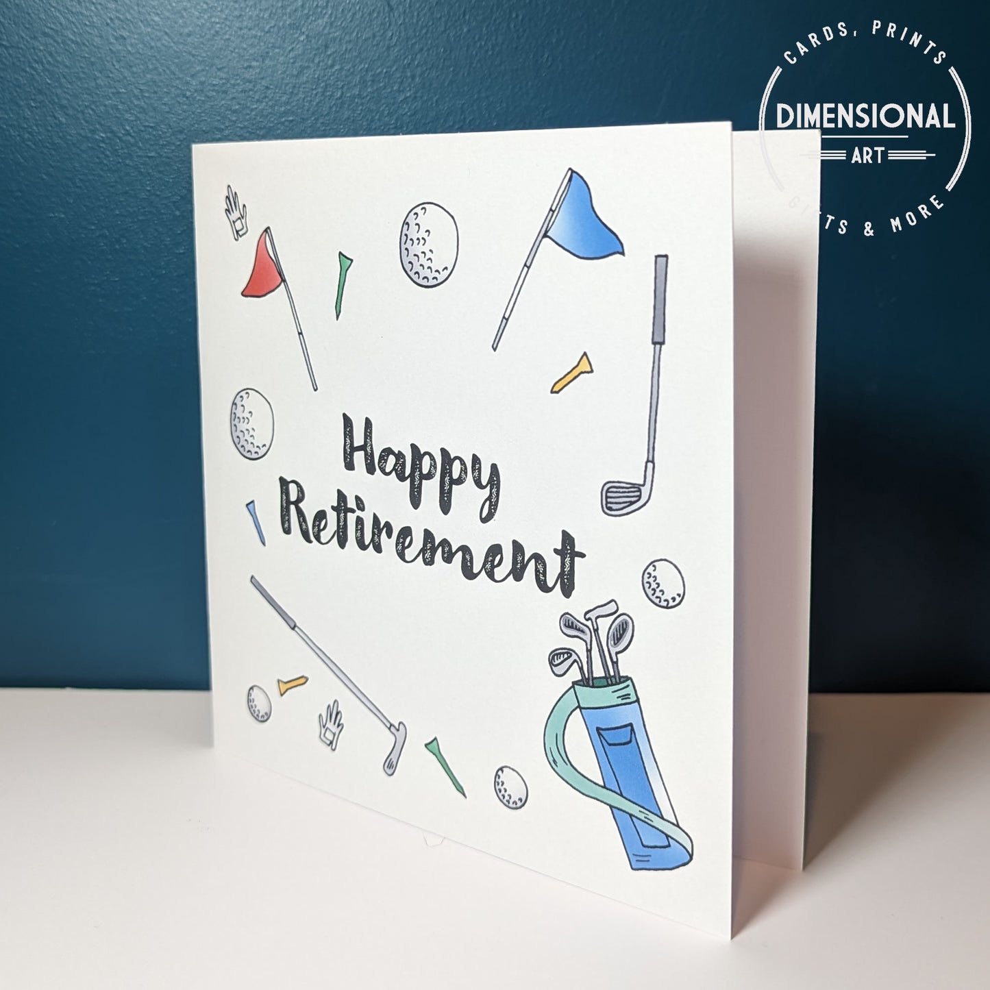 Golf Happy Retirement Card