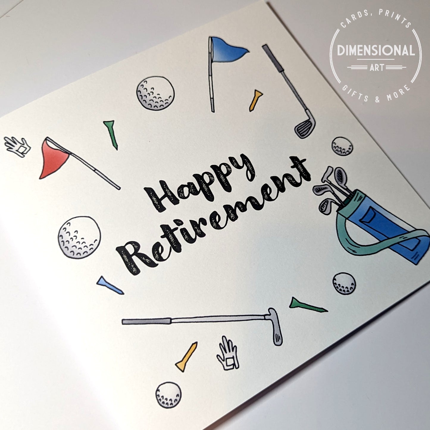 Golf Happy Retirement Card