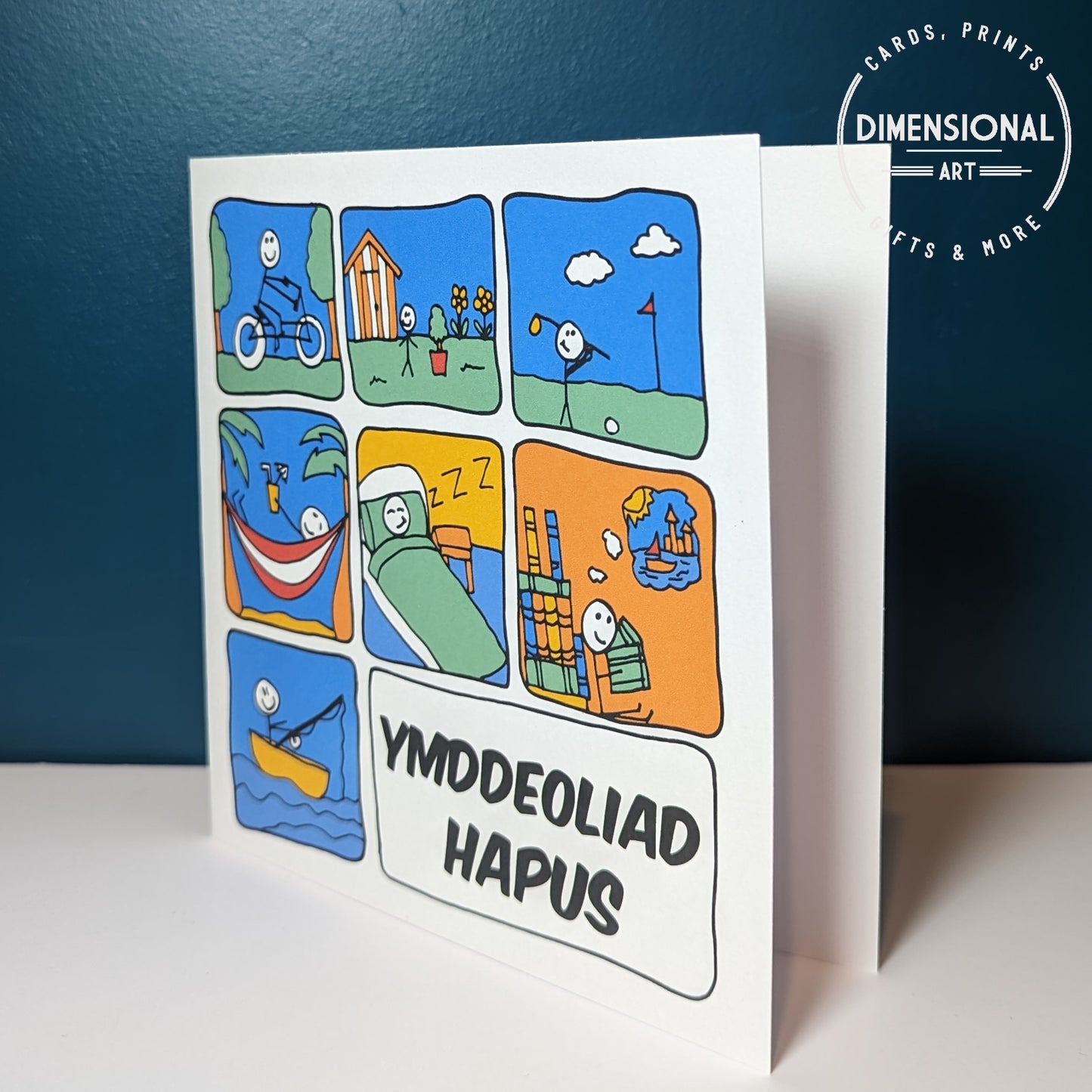Ymddeoliad Hapus (Retirement Card) - Welsh