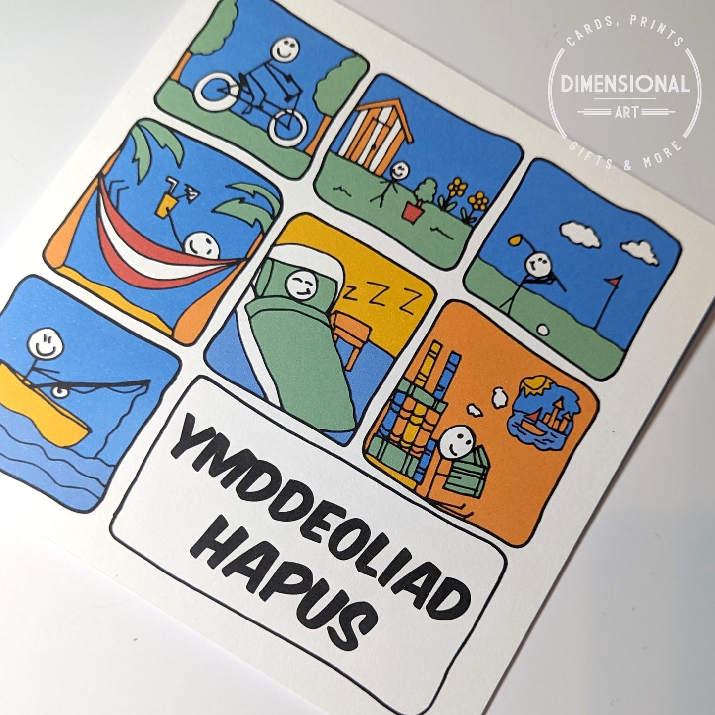 Ymddeoliad Hapus (Retirement Card) - Welsh
