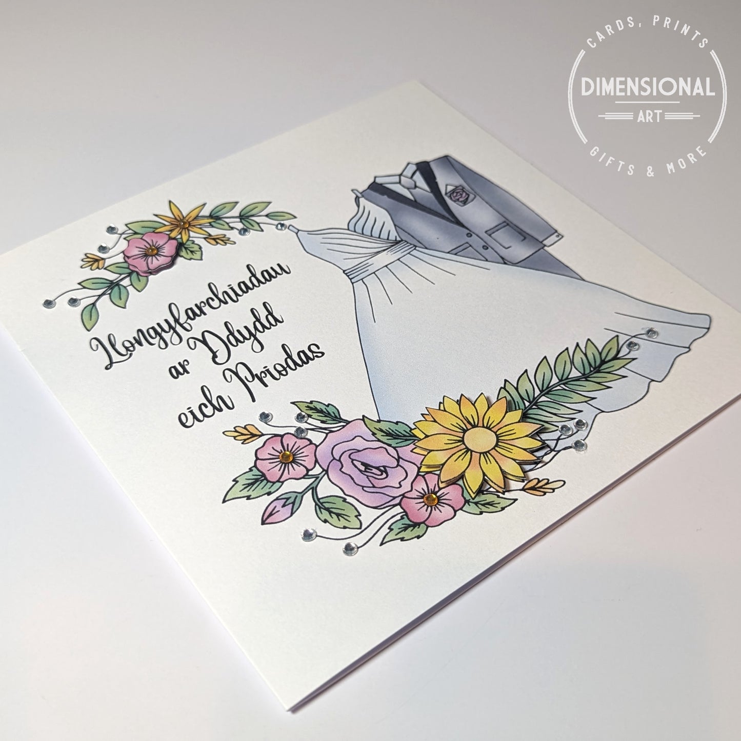 Llongyfarchiadau ar Ddydd  eich Priodas (Congratulations on your Wedding Day) - Welsh