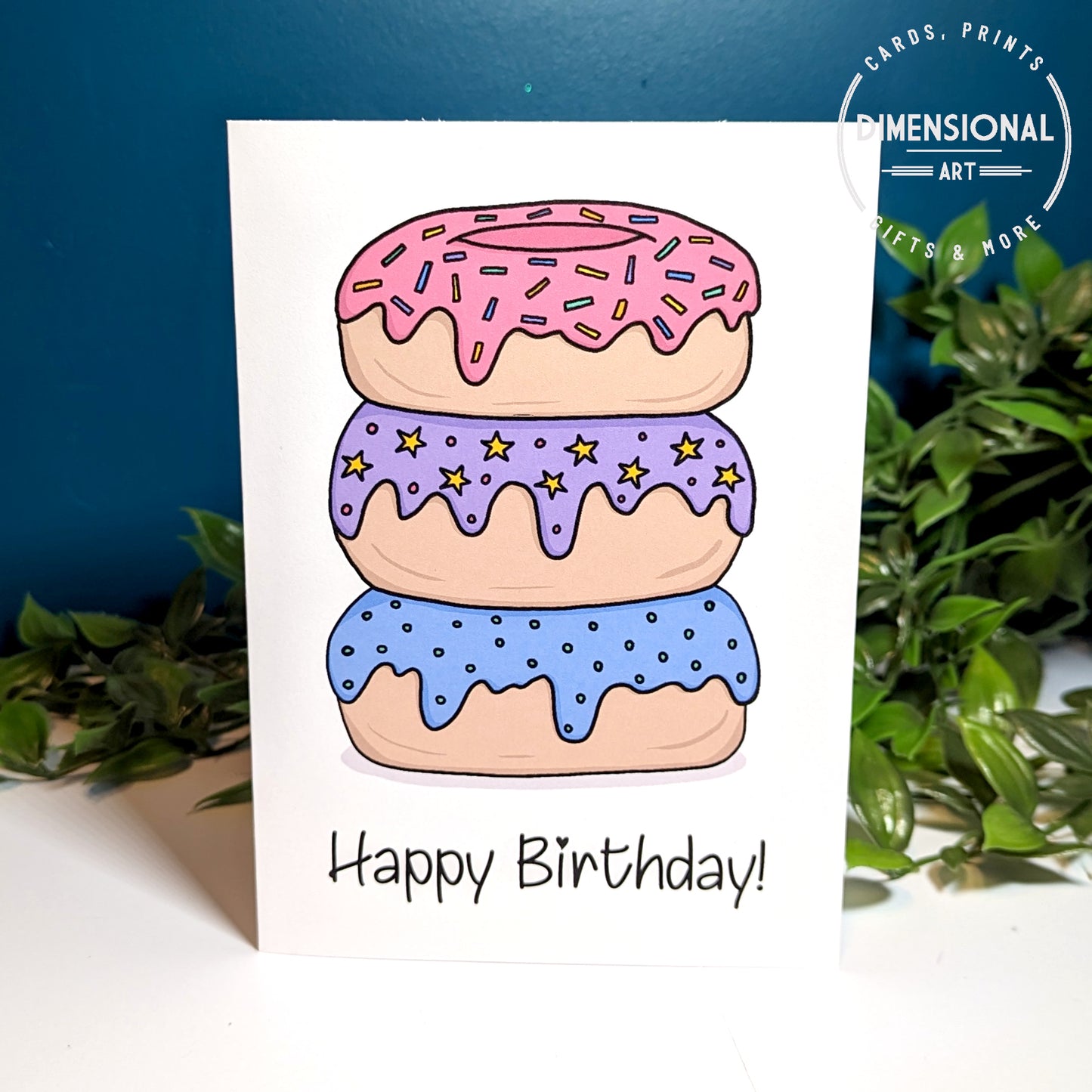 Donuts Birthday Card