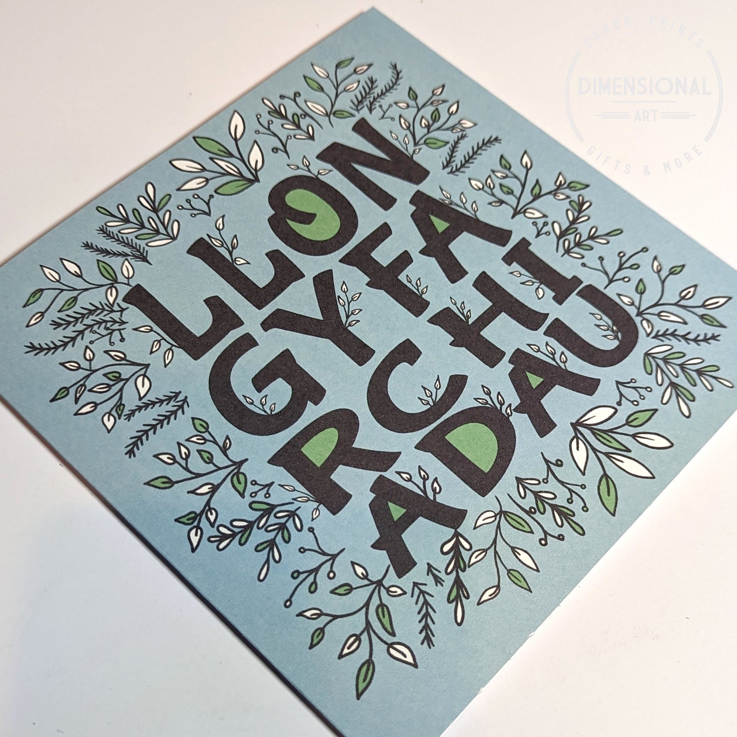 Llongyfarchiadau (Congratulations) Welsh Card