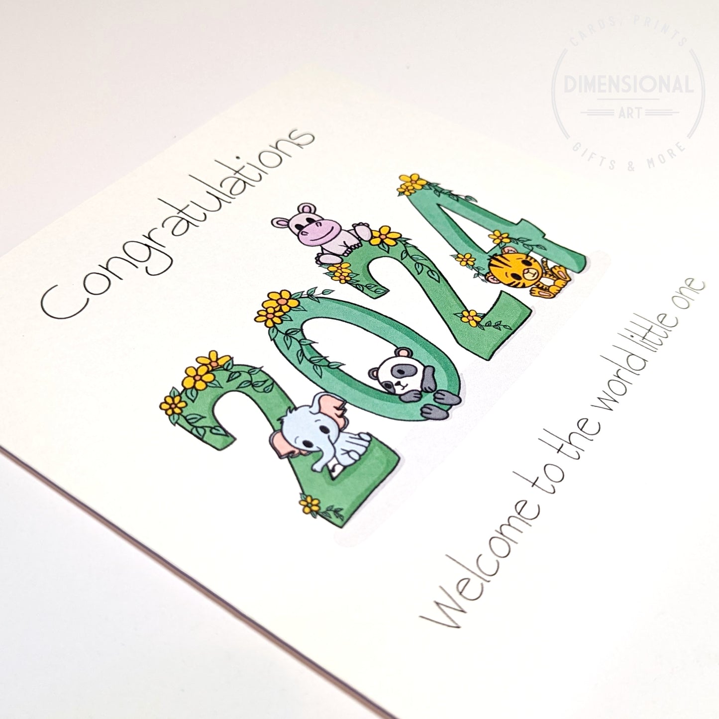 2024 Congratulate welcome to the world little one Card