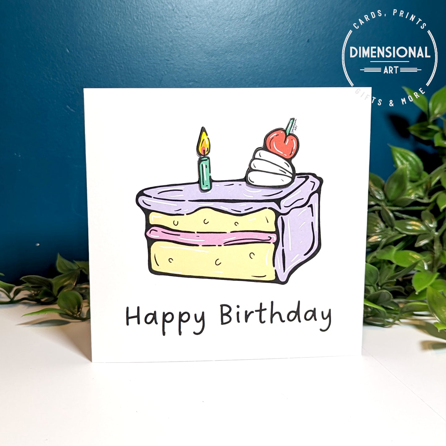 Pop Art Cake Birthday Card