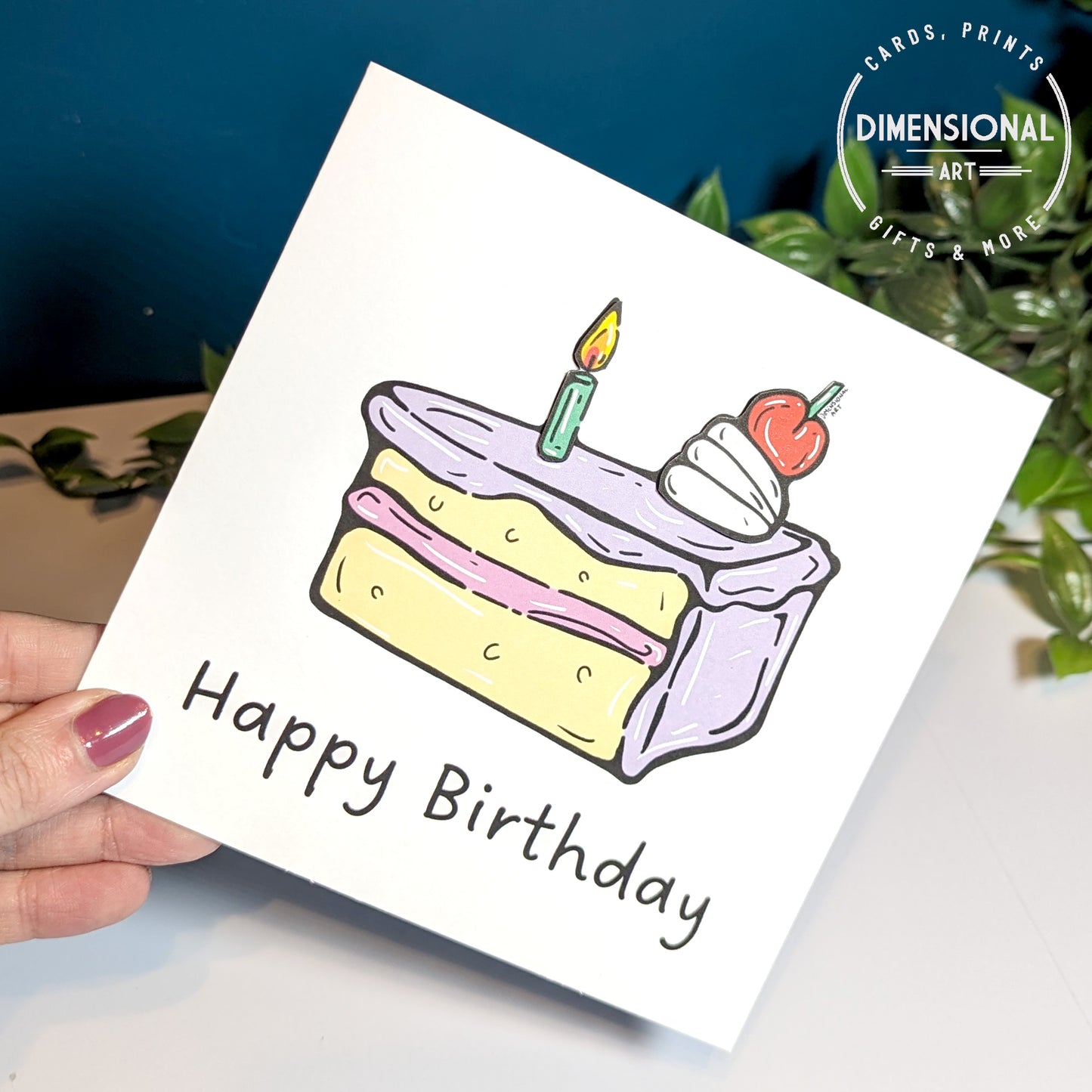Pop Art Cake Birthday Card
