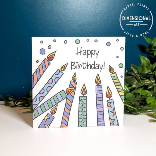 Candles Birthday Card