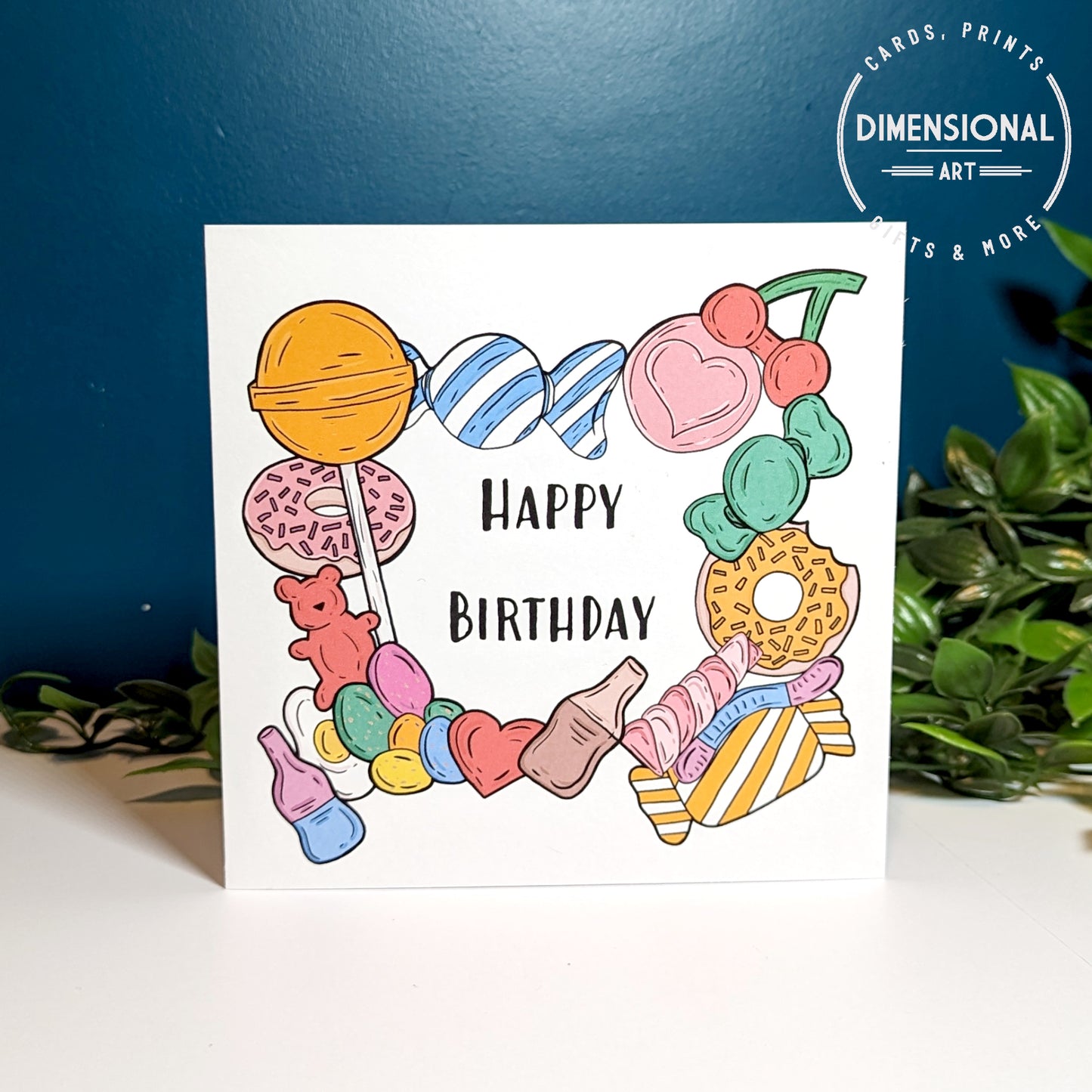 Sweets candy Birthday Card