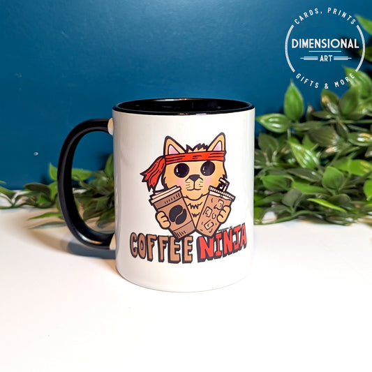 Coffee Ninja Cat Mug