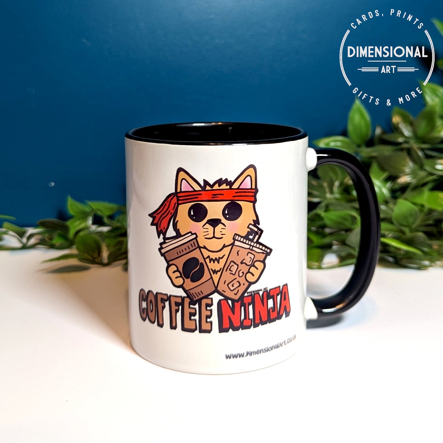 Coffee Ninja Cat Mug