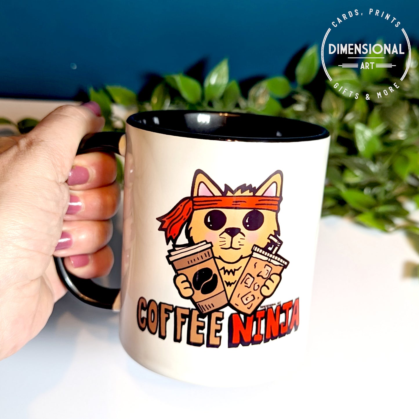 Coffee Ninja Cat Mug