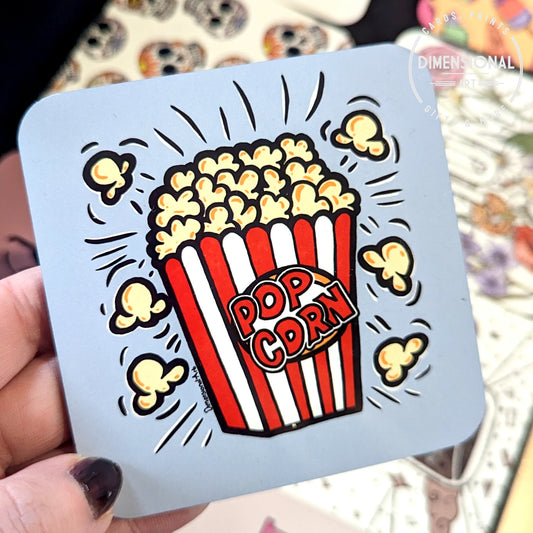 Popcorn Popart coaster (single)