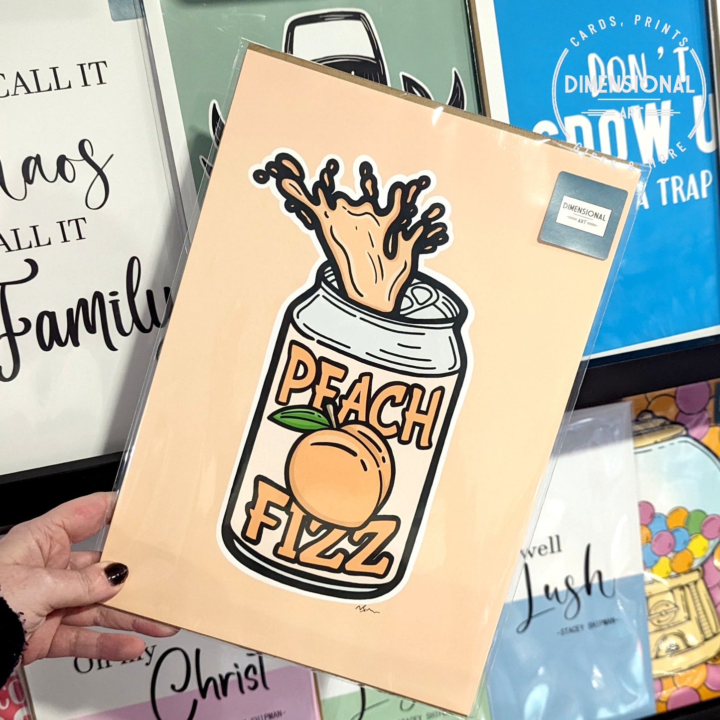 Peach Fizz Can A4 Print