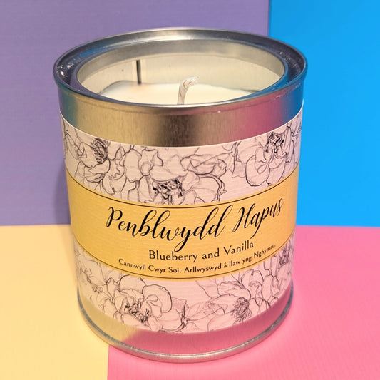 Penblwydd Hapus Candle (Happy Bithday) - Welsh