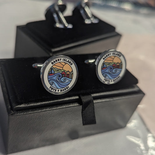 Barry Island Cufflinks - with box