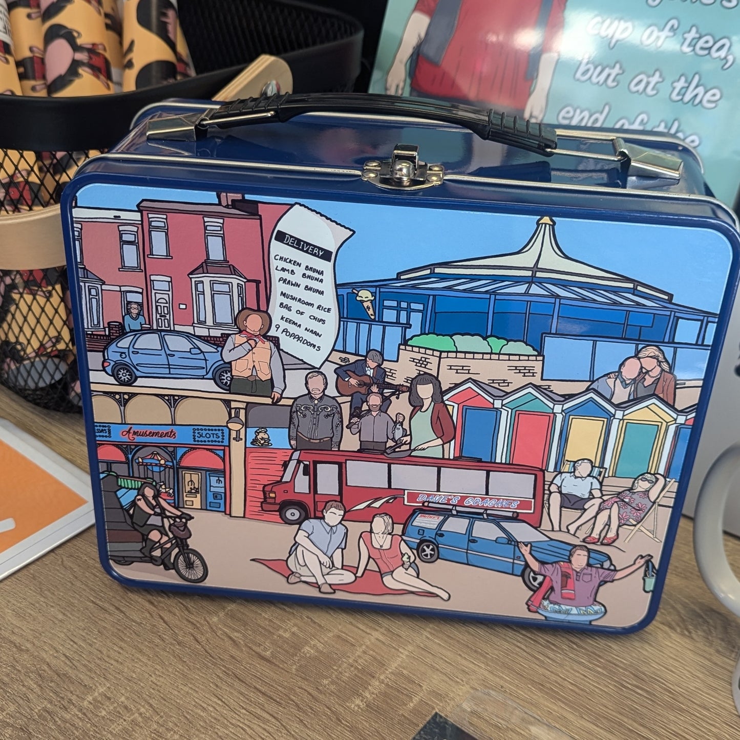 Gavin and Stacey Metal Lunch Box - Illustration by Natalie
