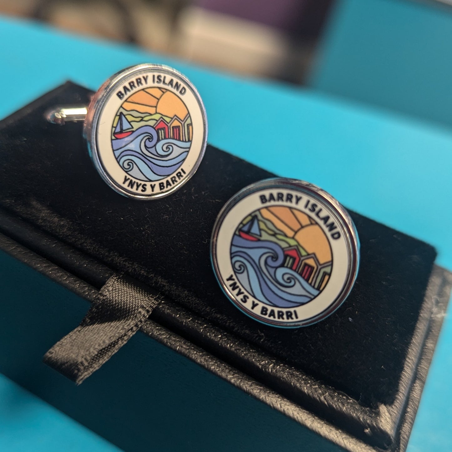 Barry Island Cufflinks - with box