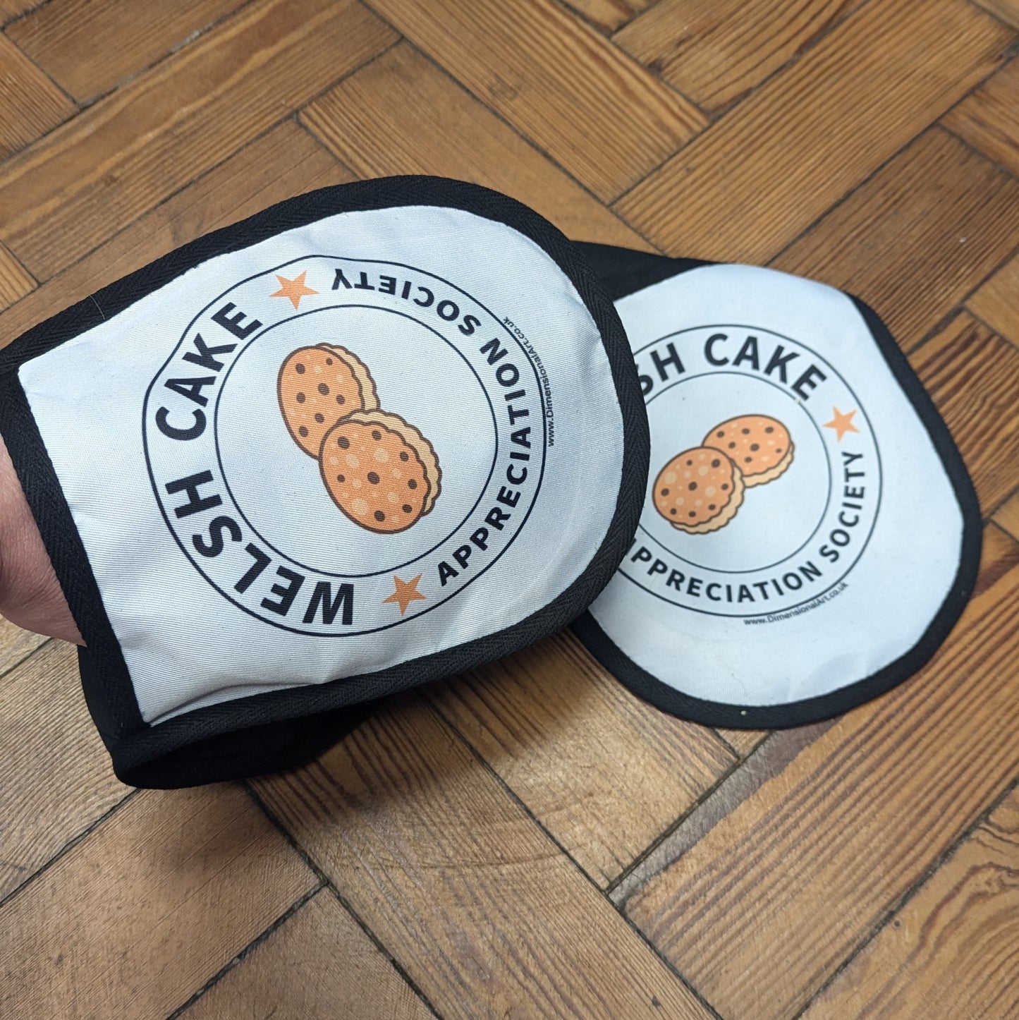 Welsh Cake Appreciation Society Polyester Double Oven Mitts