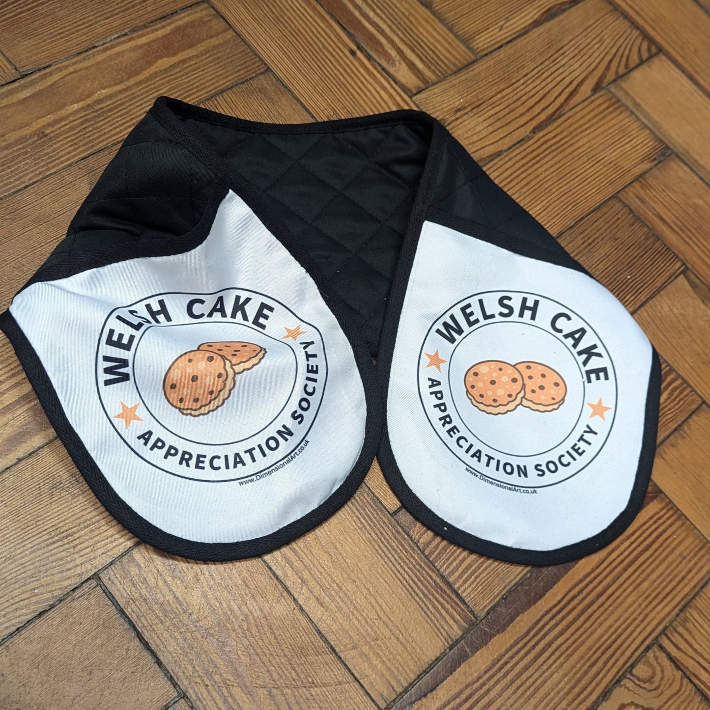 Welsh Cake Appreciation Society Polyester Double Oven Mitts