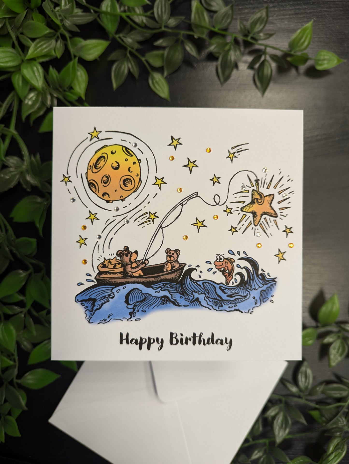 Bears Fishing Birthday Card