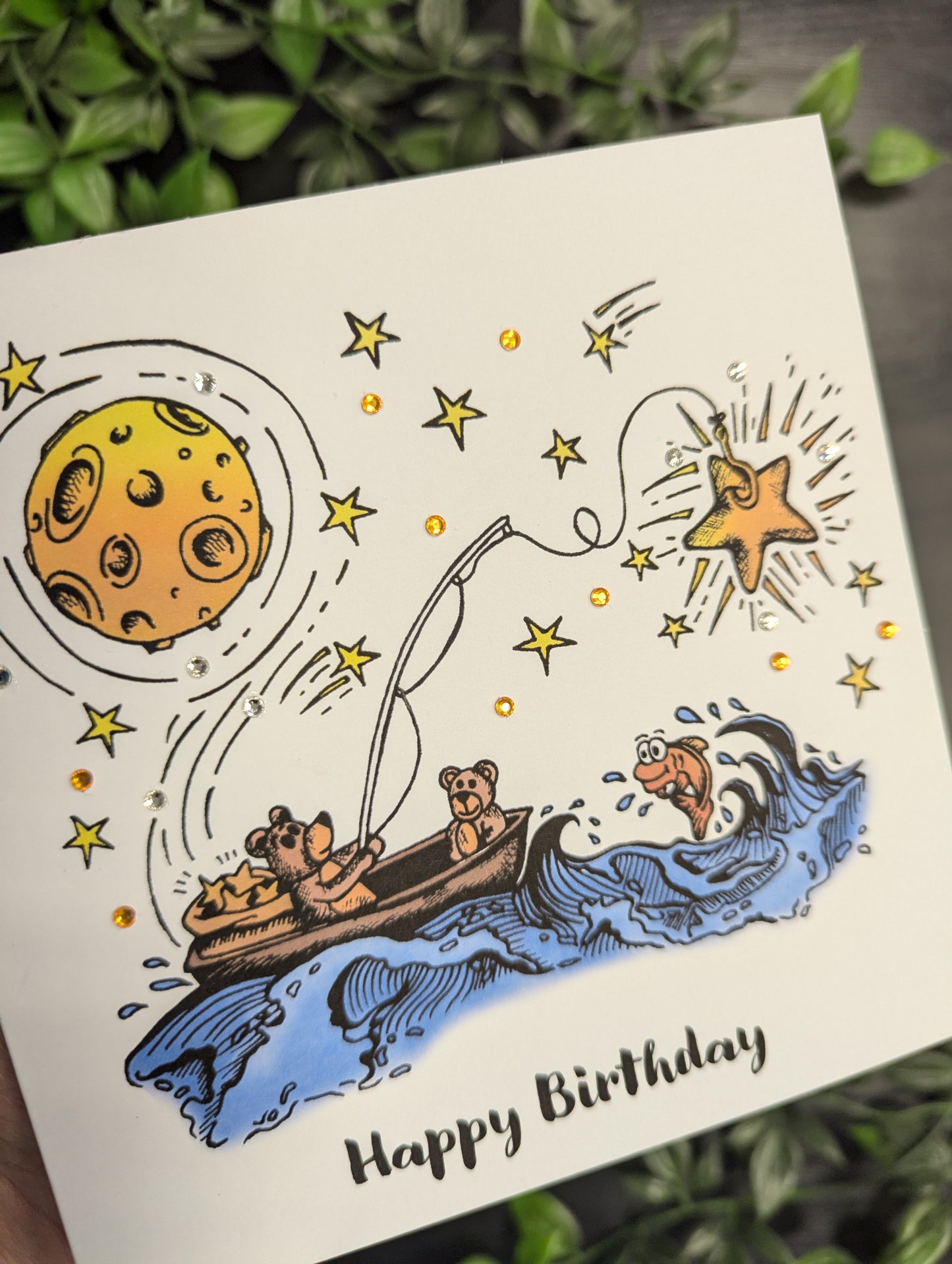Bears Fishing Birthday Card