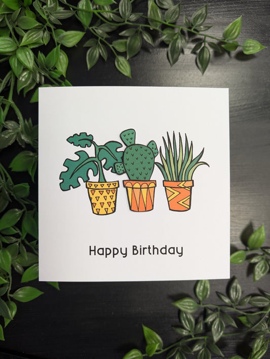 Cactus Birthday Card