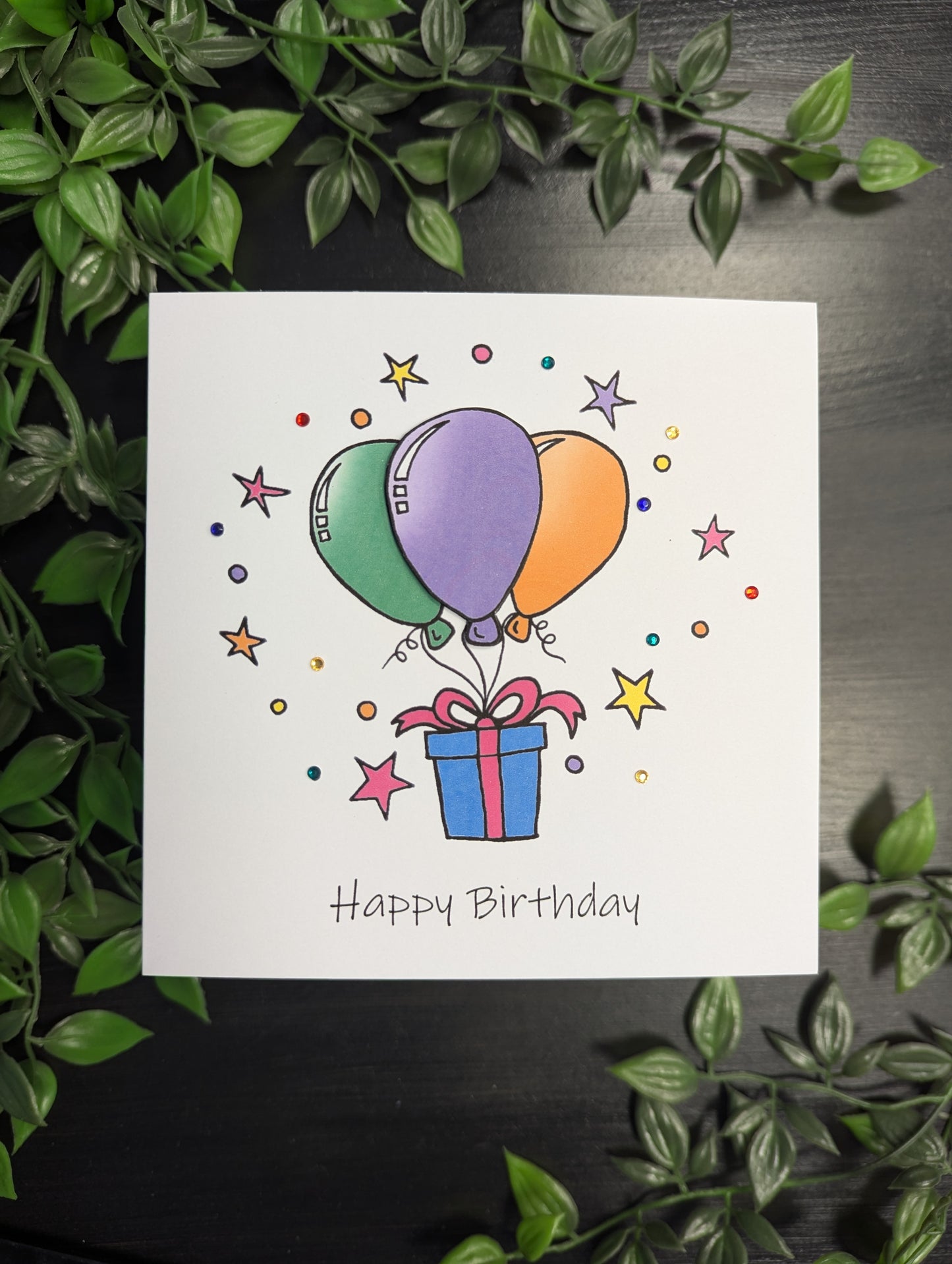 Balloons Birthday Card
