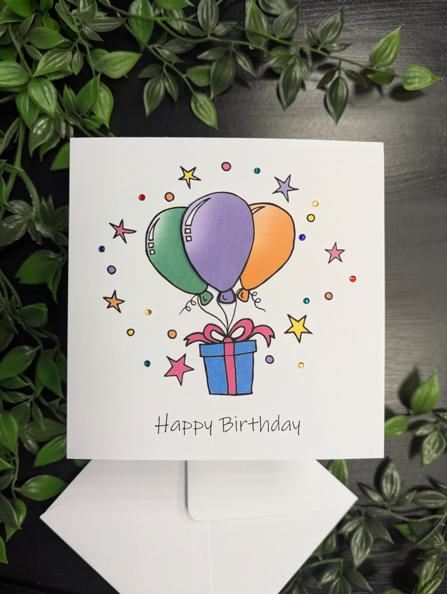 Balloons Birthday Card