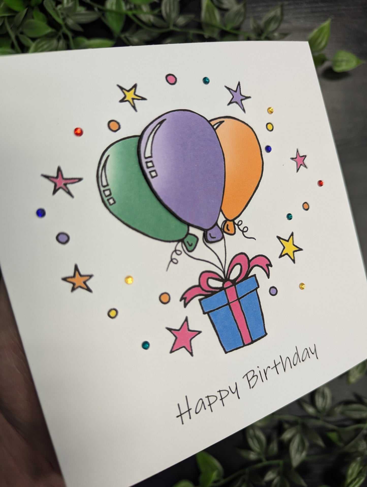 Balloons Birthday Card