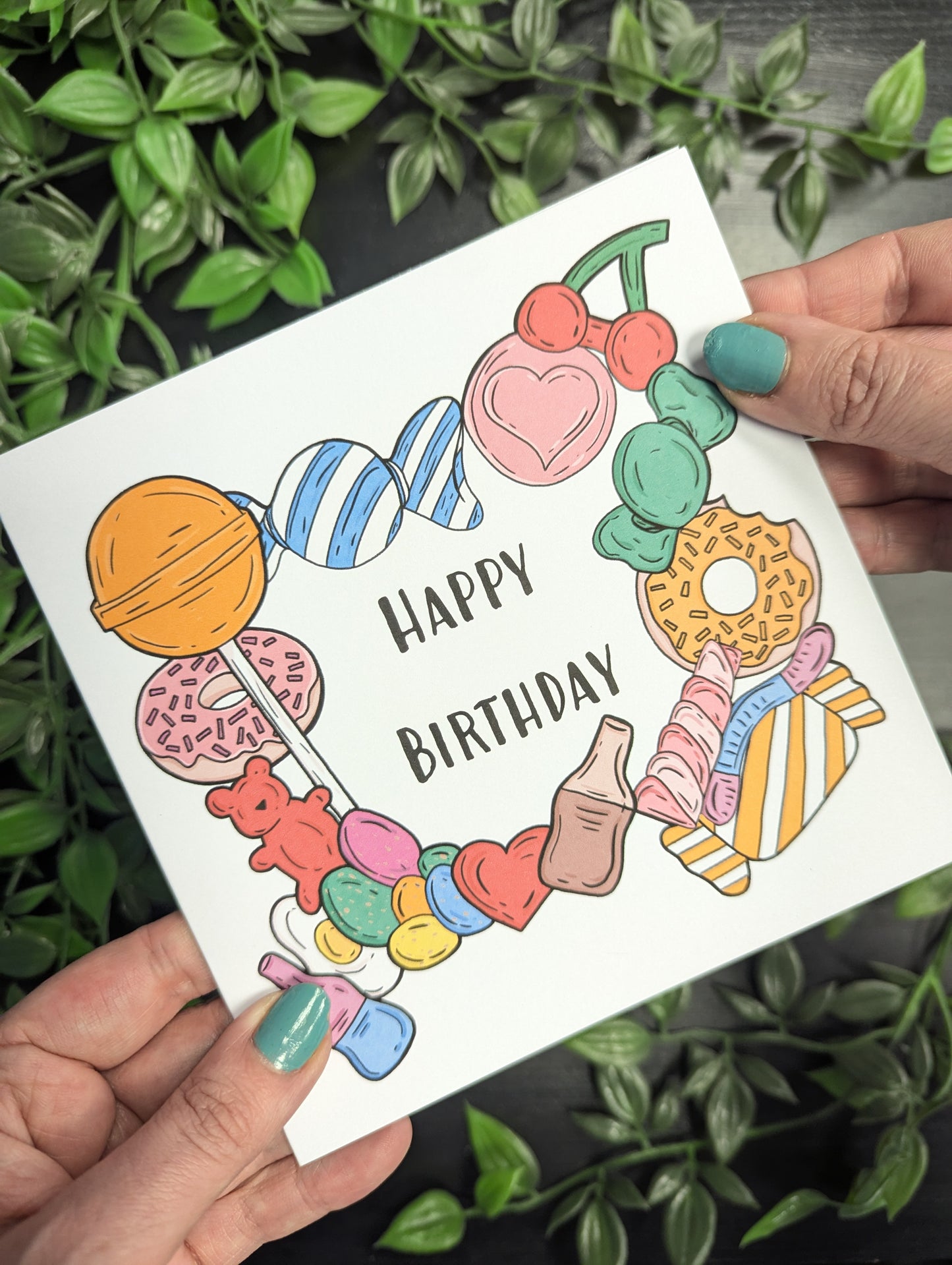 Sweets candy Birthday Card