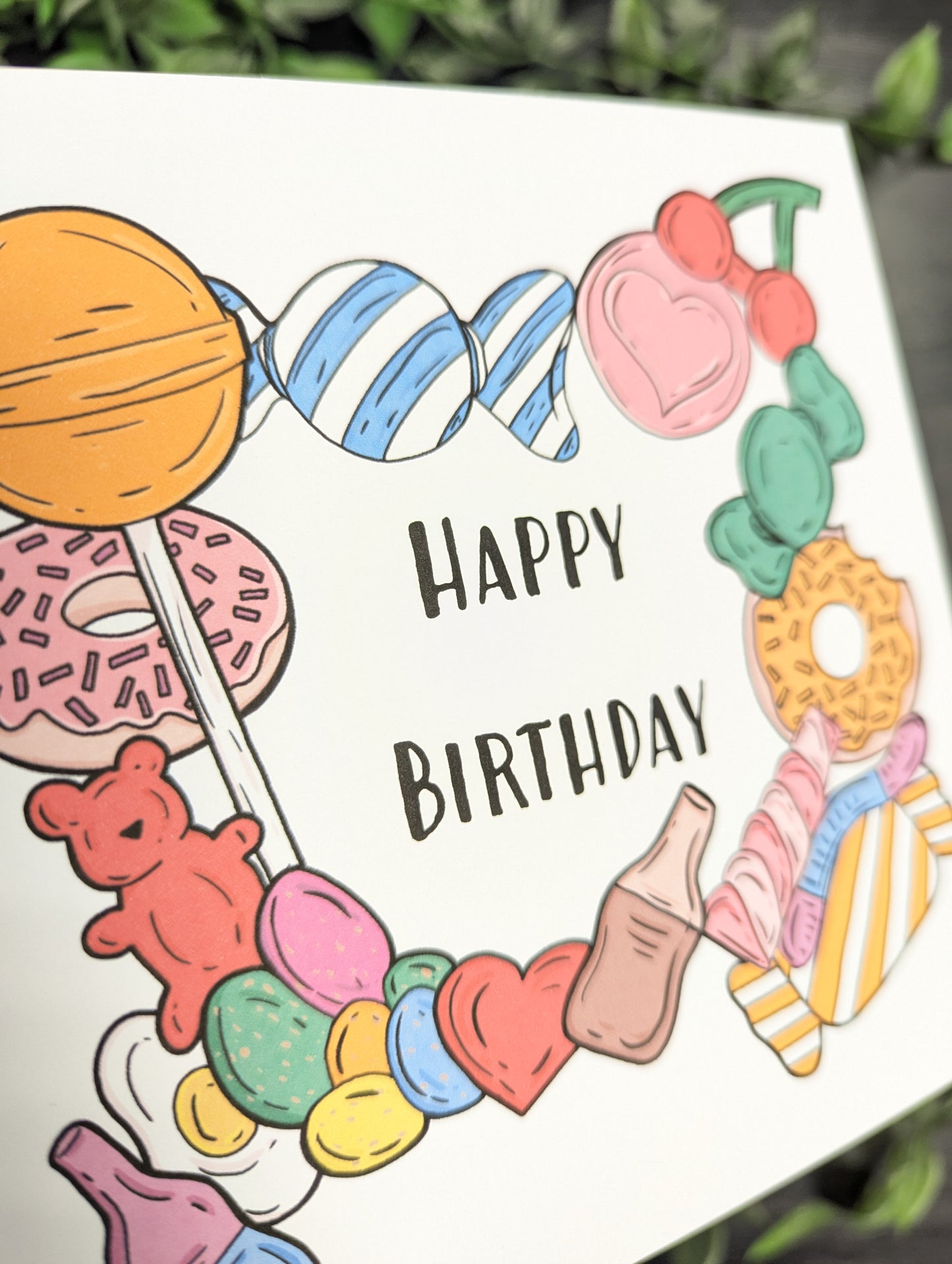 Sweets candy Birthday Card
