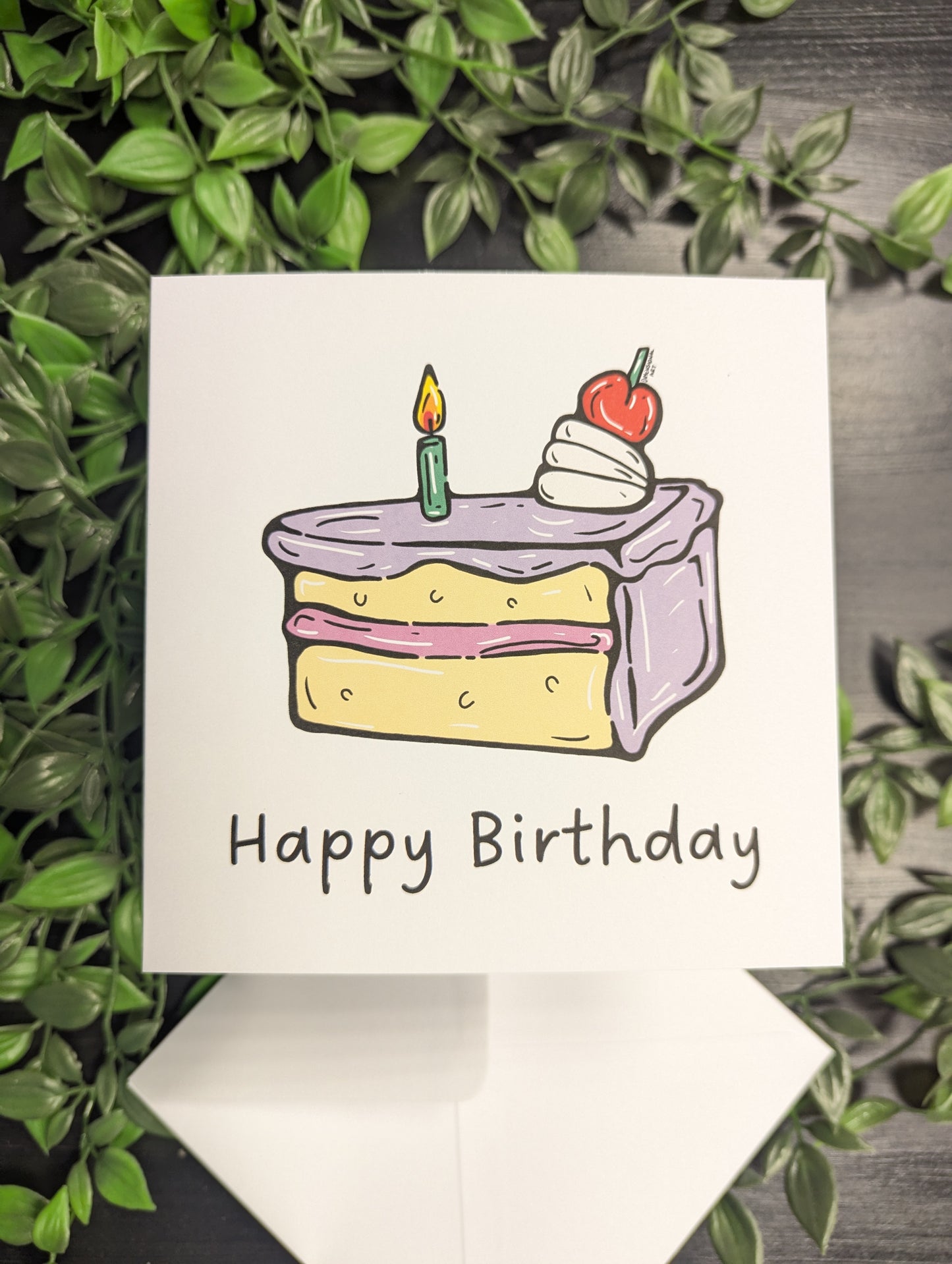 Pop Art Cake Birthday Card